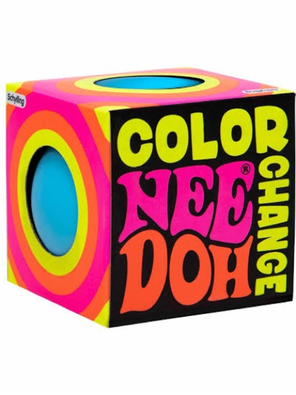 NeeDoh Color Change Blue -> pink Squishy Stress Ball 💙🩷🌈 Schylling AUTHENTIC